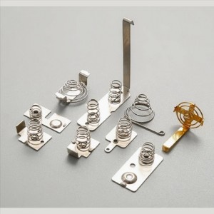 Fém bélyegző alkatrészek Réz Acél Elektromos Elektromos Elektronikus Érintkező az akkumulátorral érintkező repesz